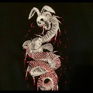 Praying Rabbit Death of Cupid Sweatshirt